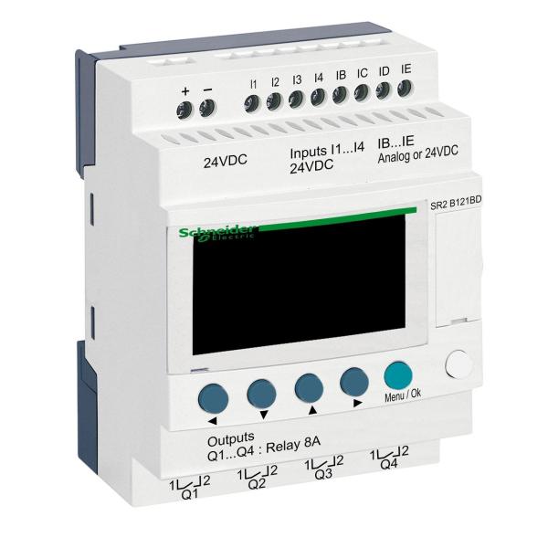 REL PROGRAMABLE ZELIO 24V E/S 12 CON VISOR