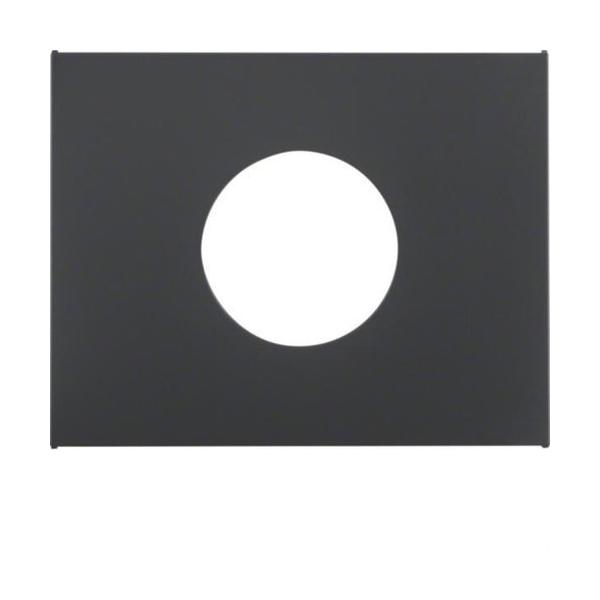 PLACA CENTRAL PARA PULSADOR LÁMPARA K1 ANTRACITA