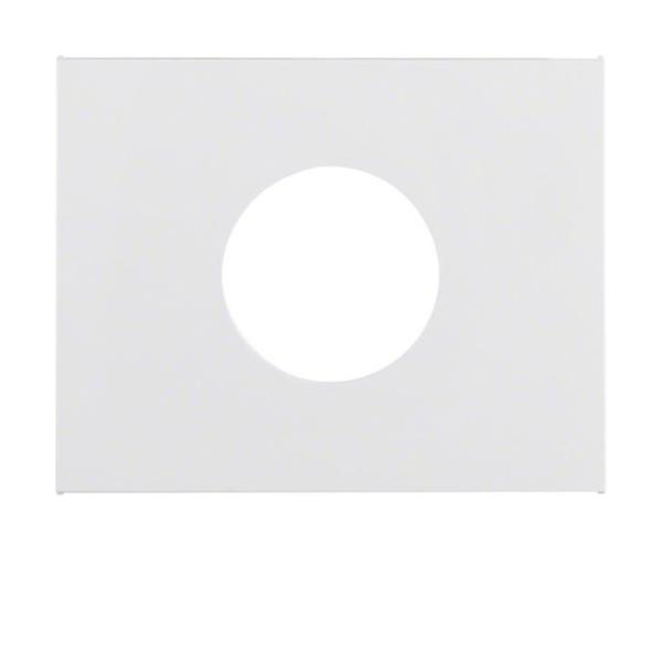 PLACA CENTRAL PARA PULSADOR LÁMPARA K1 BLANCO POLAR