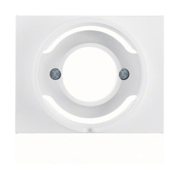 PLACA CENTRAL PARA MECANISMO LUZ E14 K1 BLANCO POLAR