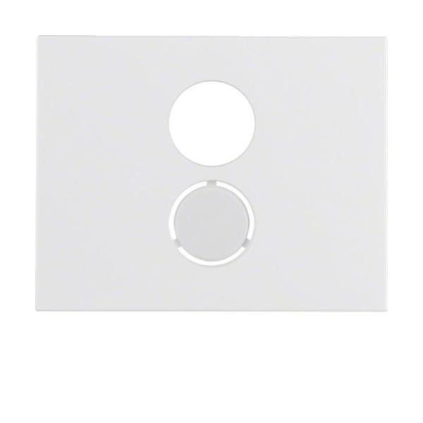 PLACA AUDIO CON 1 HUECO ABIERTO K1 BLANCO POLAR