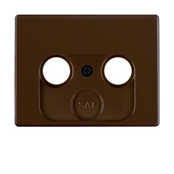 PLACA TV-FM ARSYS PLÁSTICO MARRON