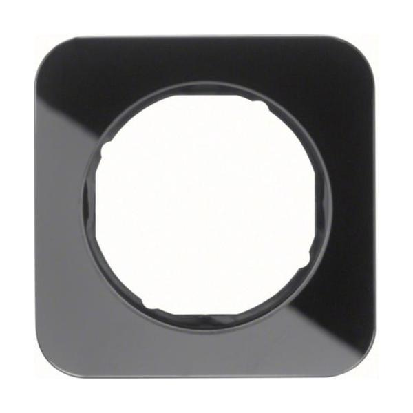 MARCO R1 CON 1 ELEMENTO CRISTAL NEGRO