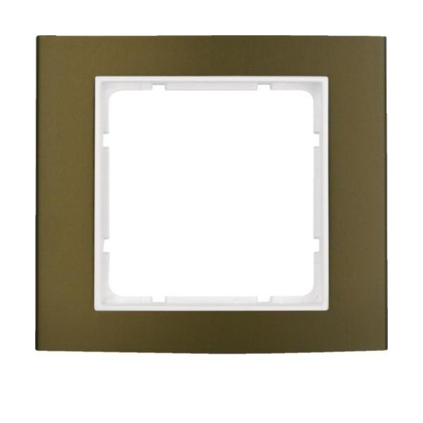 MARCO B3 CON 1 ELEMENTO ALUMINIO MARRON BLANCO POLAR