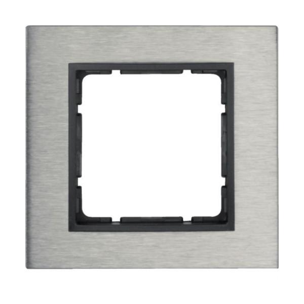 MARCO B7 CON 1 ELEMENTO ACERO INOXIDABLE ANTRACITA MATE