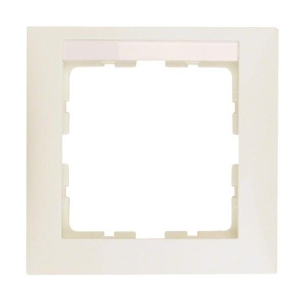 MARCO CON 1 ELEMENTO S1 PORTAETIQUETAS BLANCO BRILLO
