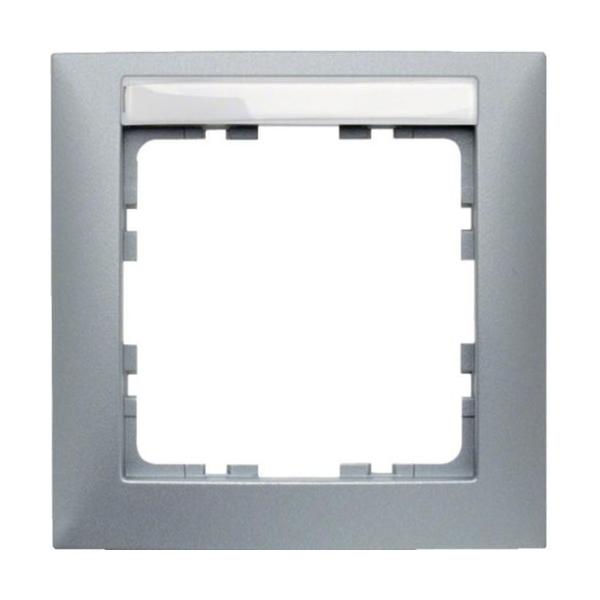 MARCO CON 1 ELEMENTO 1 CON PORTAETIQUETAS ALUMINIO MATE
