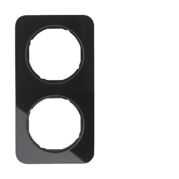 MARCO R1 CON 2 ELEMENTOS CRISTAL NEGRO