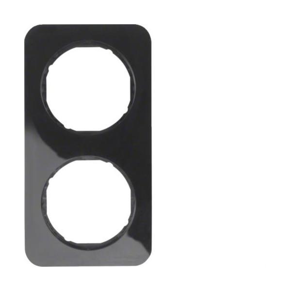 MARCO R1 CON 2 ELEMENTOS NEGRO BRILLO