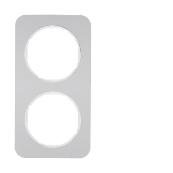 MARCO R1 ALUMINIO CON 2 ELEMENTOS BLANCO POLAR