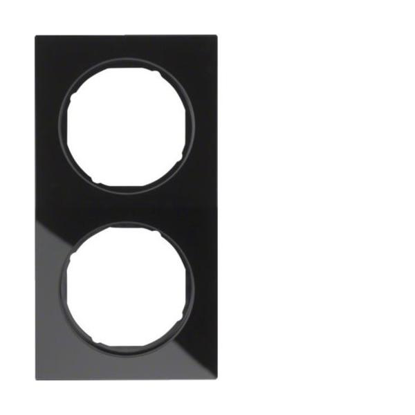 MARCO R3 CON 2 ELEMENTOS CRISTAL NEGRO