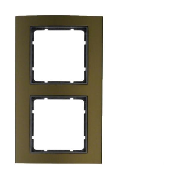 MARCO B3 CON 2 ELEMENTOS ALUMINIO MARRON ANTRACITA