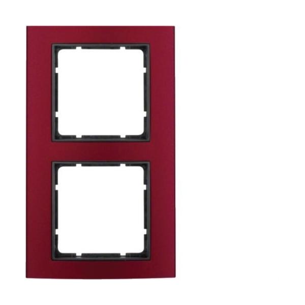 MARCO B3 CON 2 ELEMENTOS ALUMINIO ROJO ANTRACITA