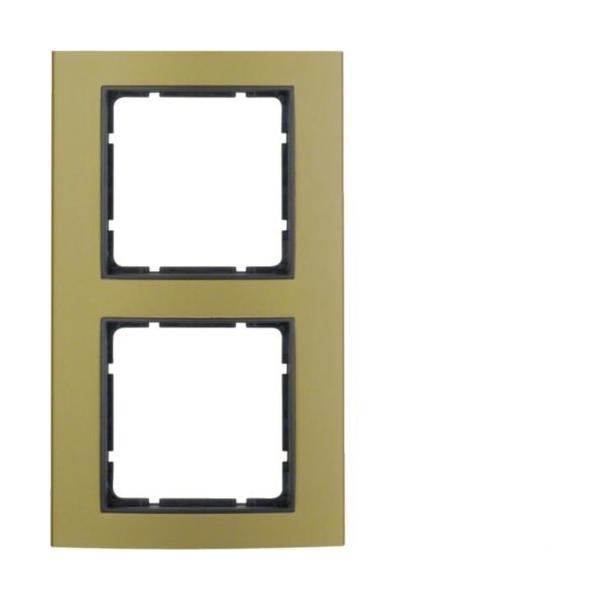 MARCO B3 CON 2 ELEMENTOS ALUMINIO DORADO ANTRACITA