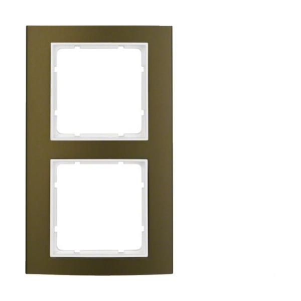 MARCO B3 CON 2 ELEMENTOS ALUMINIO MARRON BLANCO POLAR