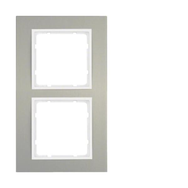 MARCO B3 CON 2 ELEMENTOS ALUMINIO BLANCO POLAR