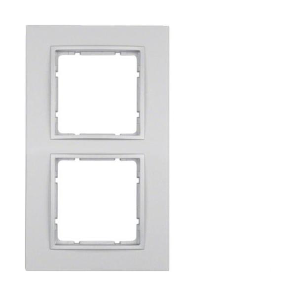 MARCO B7 CON 2 ELEMENTOS ALUMINIO MATE