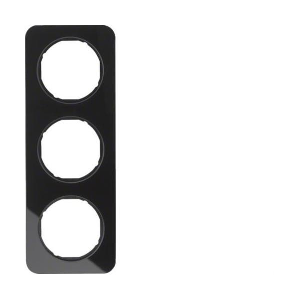 MARCO R1 CON 3 ELEMENTOS CRISTAL NEGRO