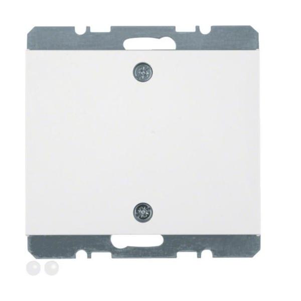 PLACA CIEGA CON BASTIDOR ATORNILLADA K1 BLANCO POLAR