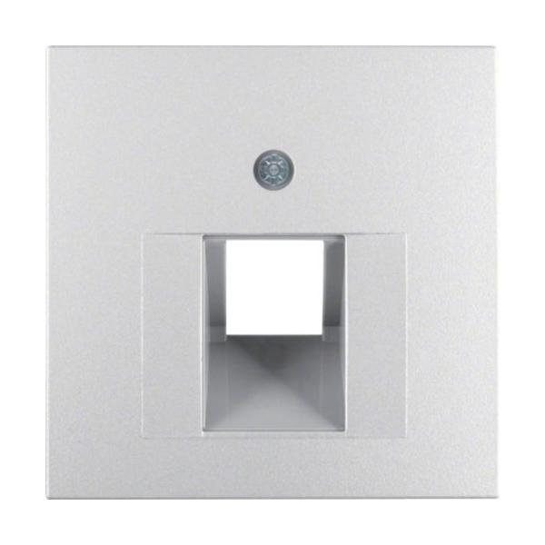 PLACA CENTRAL CON 1 TOMA B1/B7 ALUMINIO