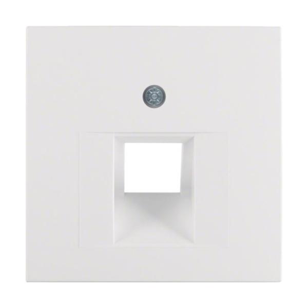 PLACA CENTRAL CON 1 TOMA S1/B1/B3/B7 BLANCO POLAR