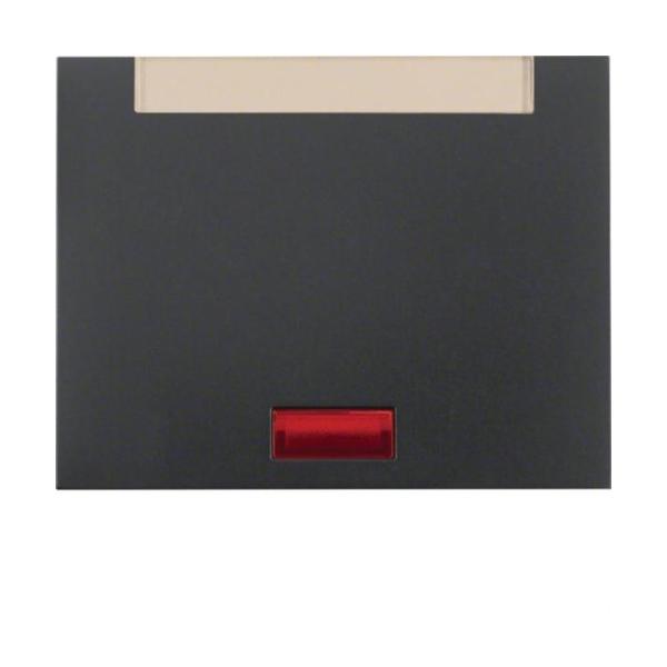 TECLA CON PORTARÓTULOS LENTE K1 ANTRACITA