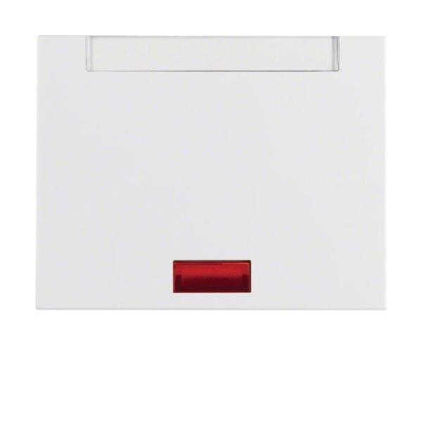 TECLA CON PORTARÓTULOS LENTE K1 BLANCO POLAR