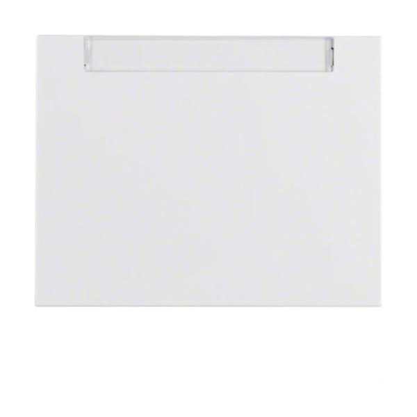 TECLA CON PORTARÓTULOS PARA INTERRUPTOR K1 BLANCO POLAR