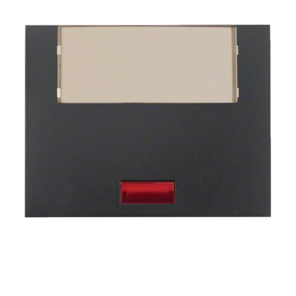 TECLA CON PORTARÓTULOS GRANDE LENTE K1 ANTRACITA