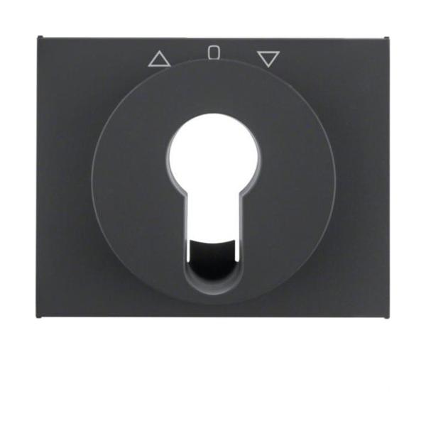 PLACA CENTRAL CON CERRADURA K1 ANTRACITA