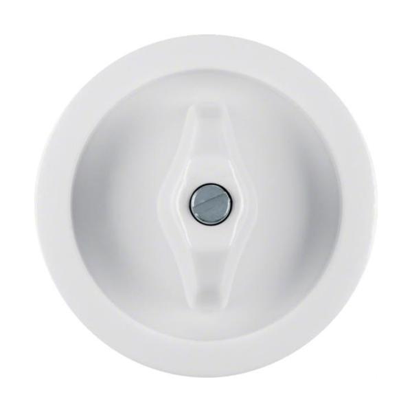 PLACA CENTRAL CON MANECILLA GLASS/PALAZZO/1930 BLANCO POLAR