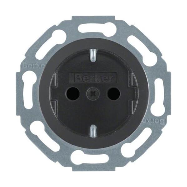 TOMA CORRIENTE 16A CON PROTECCIÓN NIÑOS MARRON