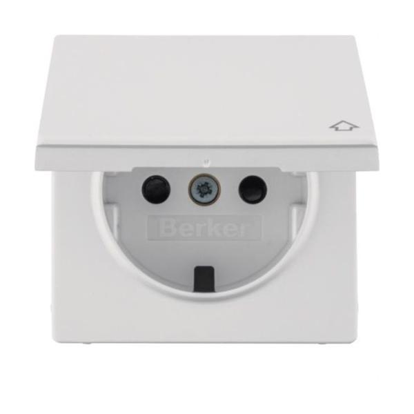 TAPA SCHUKO QX PROTECCIÓN INFANTIL CON TAPA BLANCO POLAR