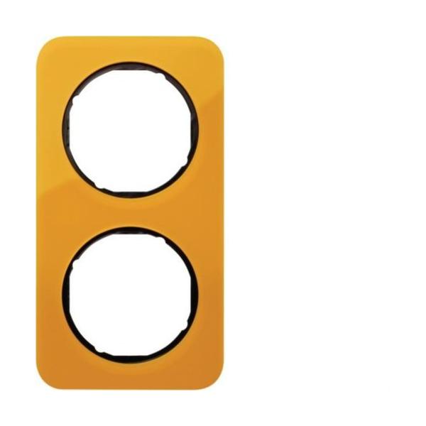 MARCO CON 2 ELEMENTOS R1 ACRÍLICO NARANJA/NEGRO