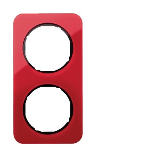 MARCO CON 2 ELEMENTOS R1 ACRÍLICO ROJO/NEGRO