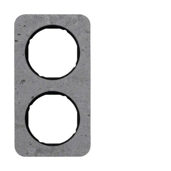 MARCO CON 2 ELEMENTOS R1 HORMIGÓN/NEGRO