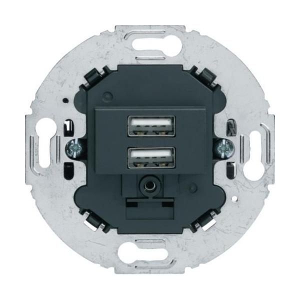 TOMA USB 230V CLASSIC EN COLOR NEGRO BRILLO