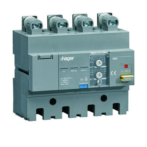 BLOQUE DIFERENCIAL h3+ PARA INTERRUPTOR AUTOMTICO P250 IN 250A REGULABLE