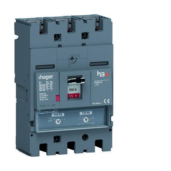 INTERRUPTOR AUTOMTICO CAJA MOLDEADA h3+ P250 3P3D 250A 40kA REL TM