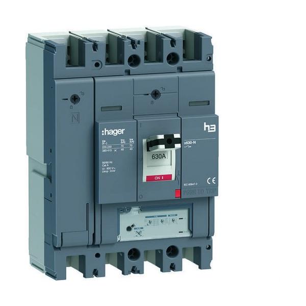 INTERRUPTOR AUTOMTICO CAJA MOLDEADA h3+ P630 4P4D N0-50-100% 630A 40kA LSNI