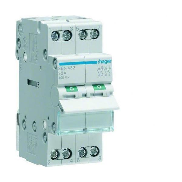 INTERRUPTOR MODULAR CORTE SB 4P 32A