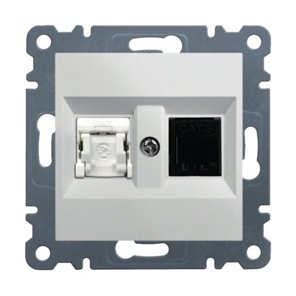 TOMA RJ11/12+RJ45 LUMINA2 BLANCO POLAR
