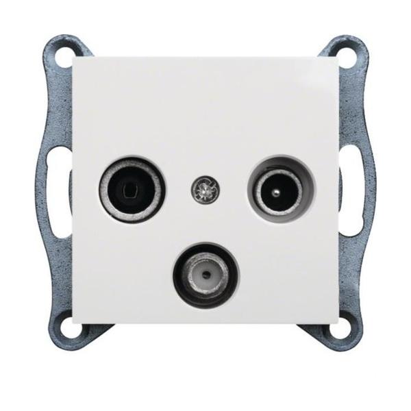 TOMA RTV-SAT LUMINA2 BLANCO POLAR