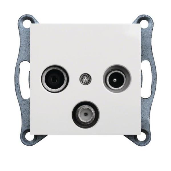 TOMA RTV-SAT PASO LUMINA2 BLANCO POLAR