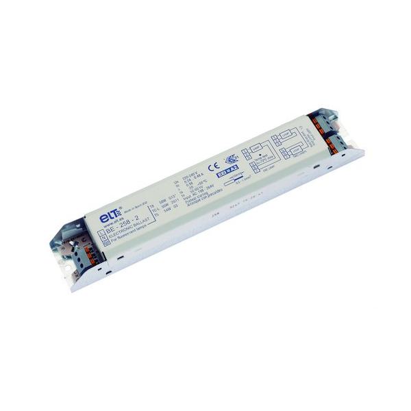 BALASTO ELECTRNICO FLUO BE158-2 1x58W T8/TCL/T5