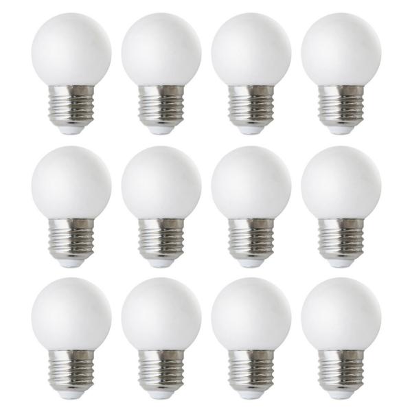 KIT 12 LMPARAS PORTOFINO IP20 E27 LED BULB 12x3W 330lm CRI80 3000K BLANCO