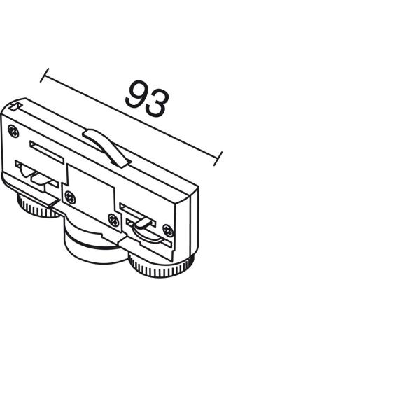 ADAPTADOR CARRIL ELECTROMECÁNICO 6A 10kg BLANCO