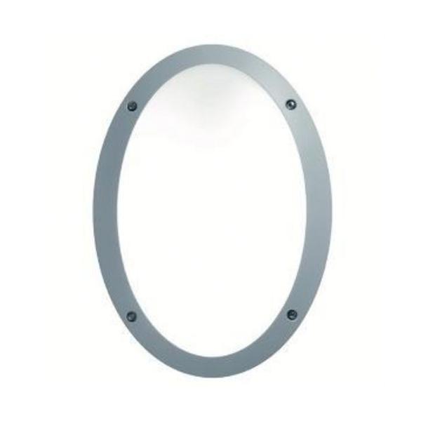 APLIQUE TEIA OVAL IP66 E27 23W GRIS