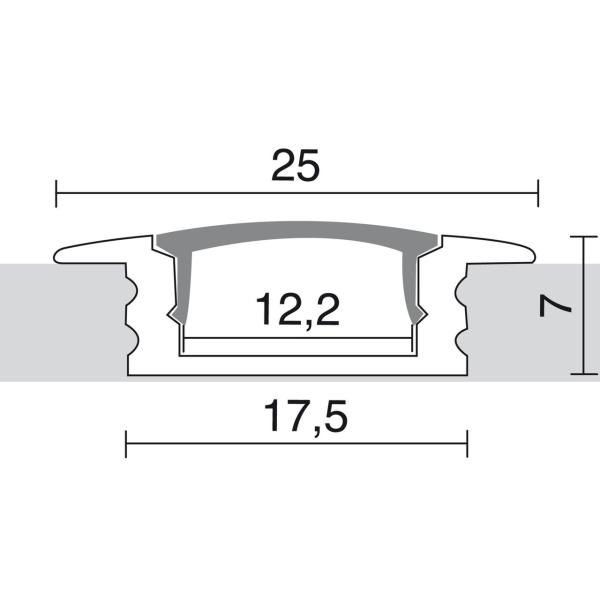 DIFUSOR PC TRANSPARENTE (3m)