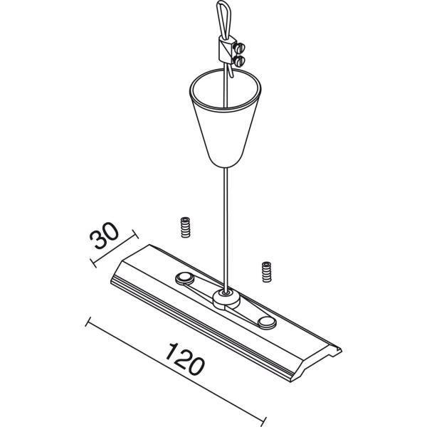 KIT DE SUSPENSIÓN 2m TRACK BLANCO